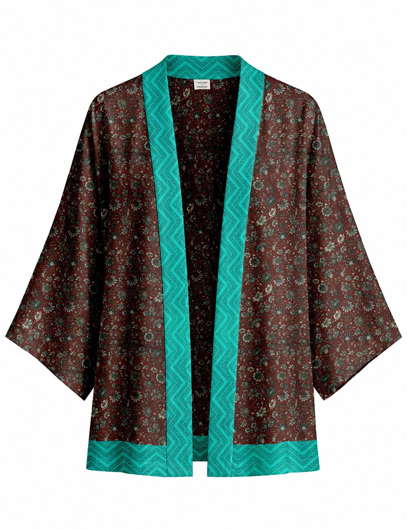 One Of A Kind Recyled Sari Kimono #18