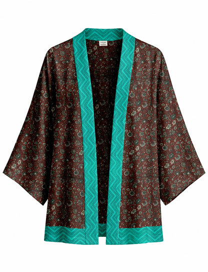 One Of A Kind Recyled Sari Kimono #18