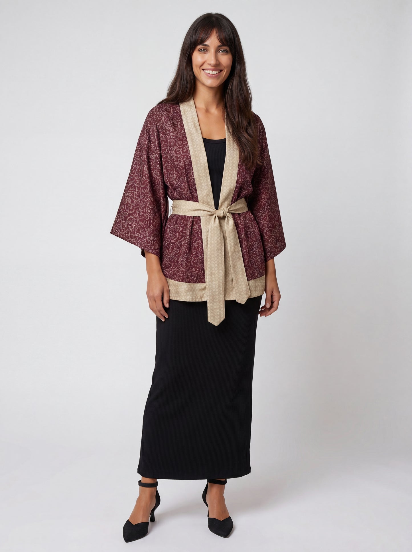 One Of A Kind Recycled Sari Kimono #19