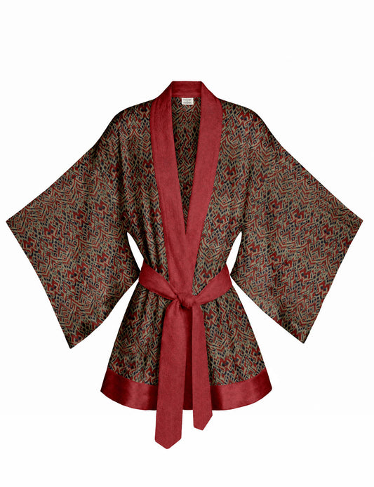 One Of A Kind Recyled Sari Kimono #20