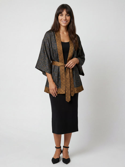 One Of A Kind Recyled Sari Kimono #22