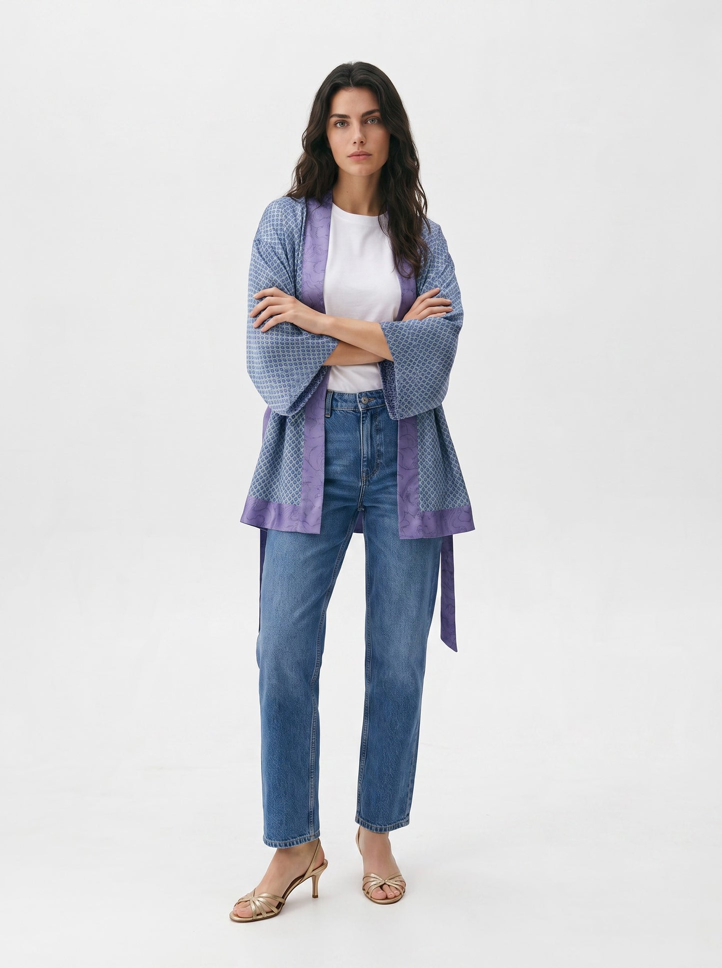 One Of A Kind Recyled Sari Kimono #23