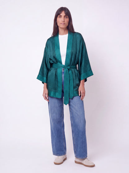 One Of A Kind Recyled Sari Kimono #27
