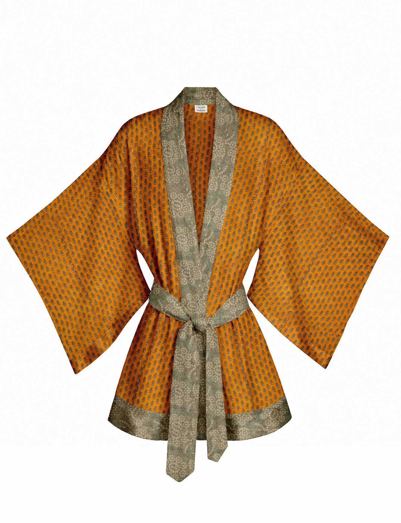 One Of A Kind Recycled Sari Kimono #28