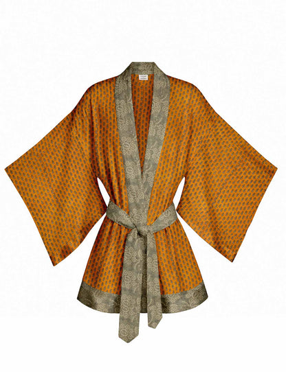 One Of A Kind Recycled Sari Kimono #28