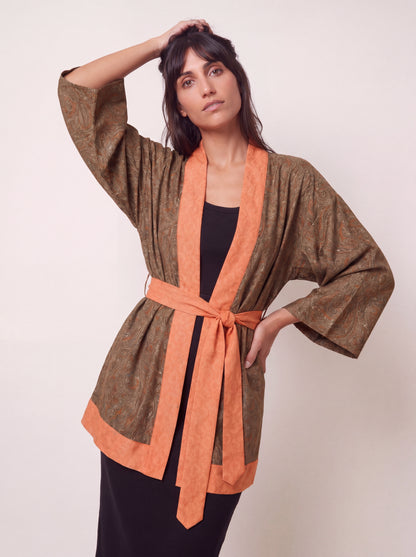 One Of A Kind Recyled Sari Kimono #2