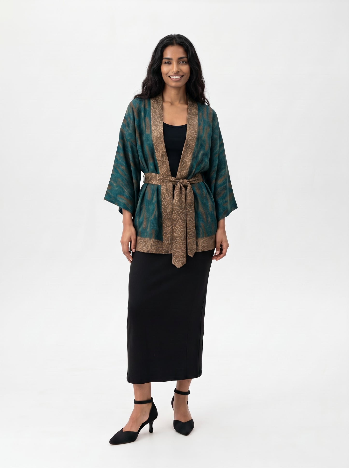 One Of A Kind Recyled Sari Kimono #32