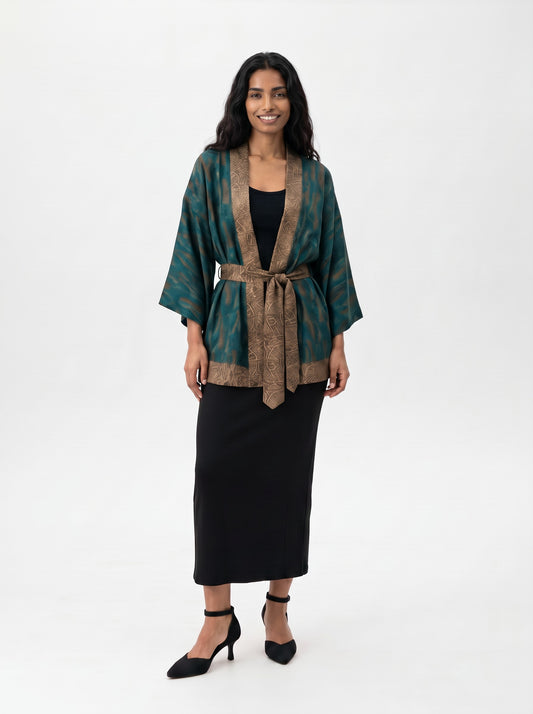 One Of A Kind Recyled Sari Kimono #32