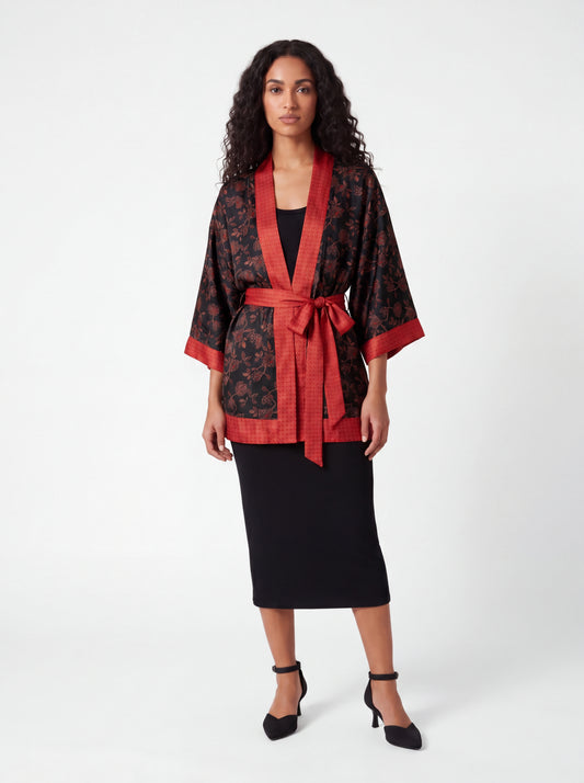 One Of A Kind Recyled Sari Kimono #34