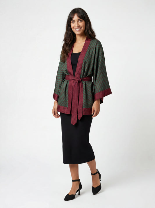 One Of A Kind Recyled Sari Kimono #35