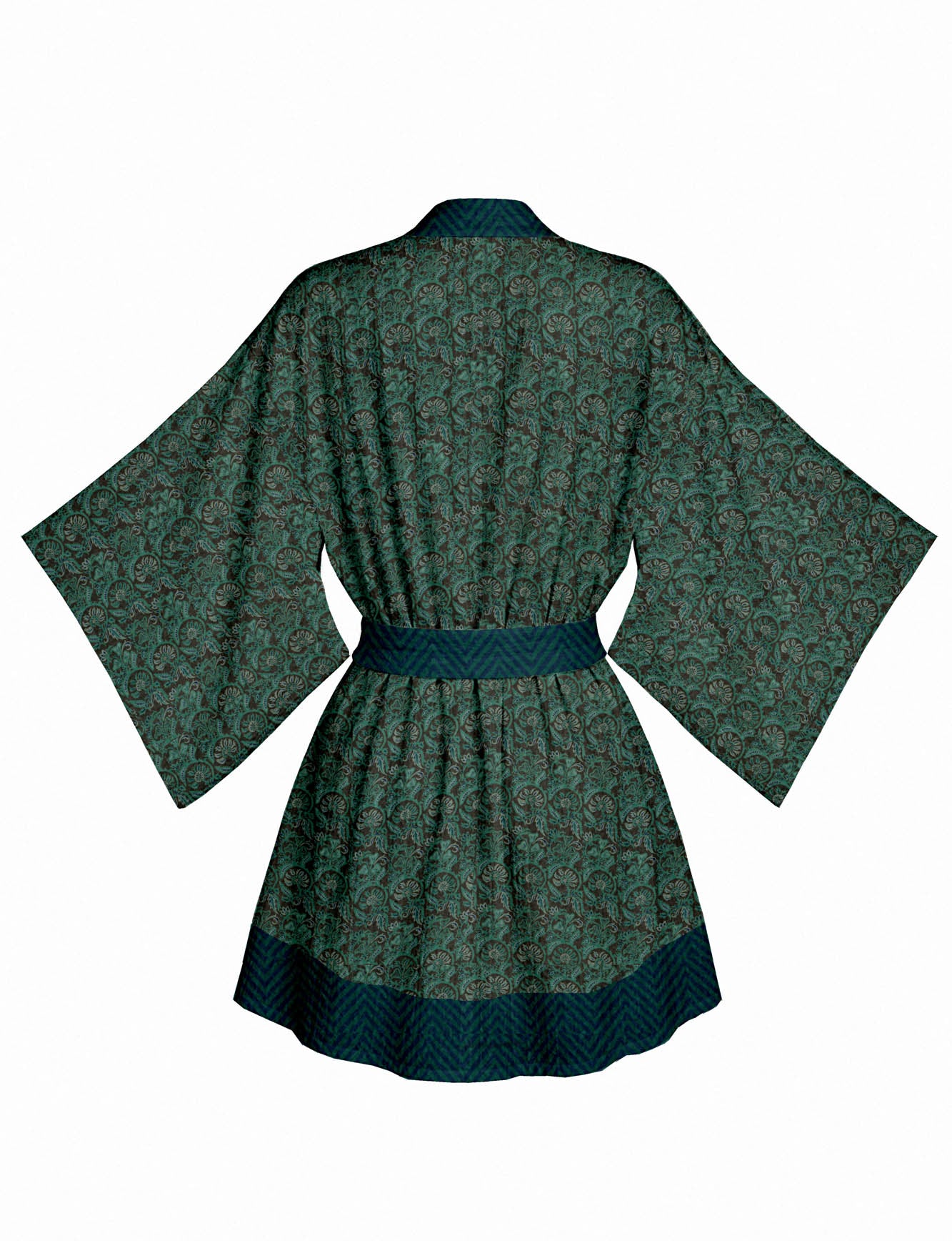 One Of A Kind Recyled Sari Kimono #36