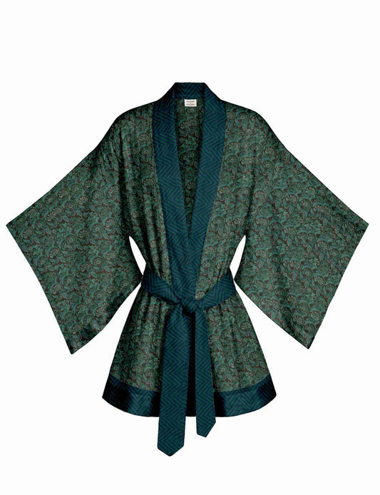 One Of A Kind Recyled Sari Kimono #36