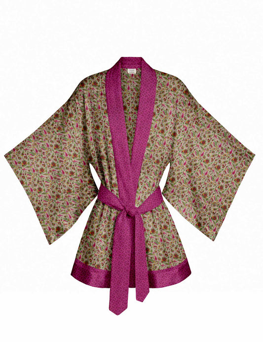 One Of A Kind Recyled Sari Kimono #37