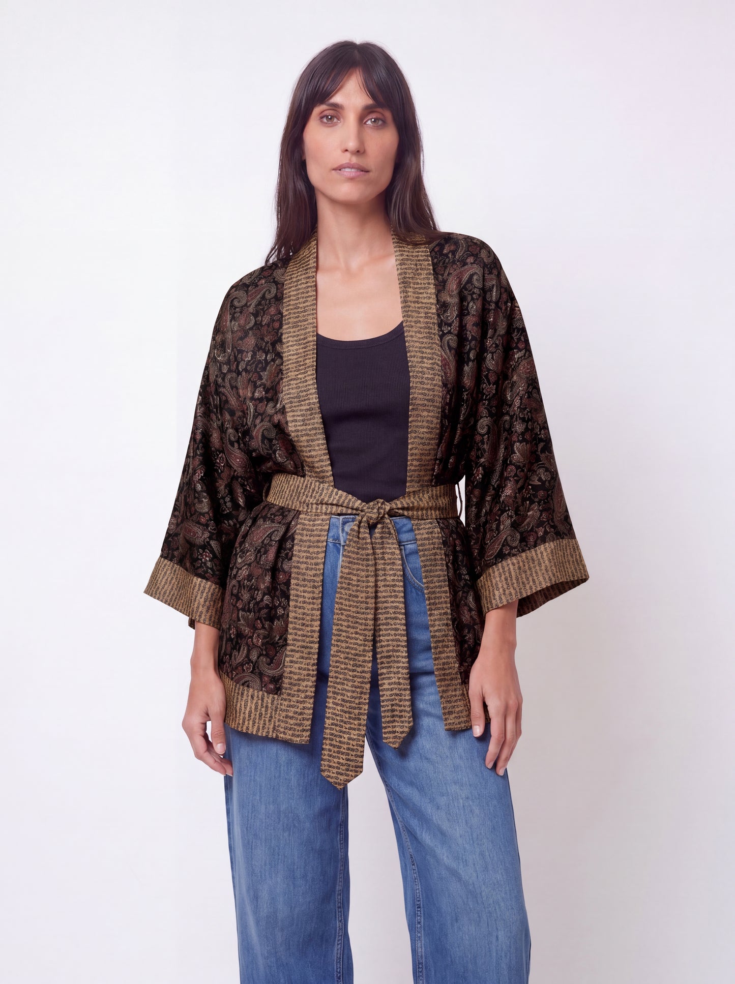 One Of A Kind Recyled Sari Kimono #3