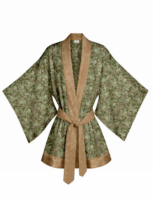 One Of A Kind Recyled Sari Kimono #4