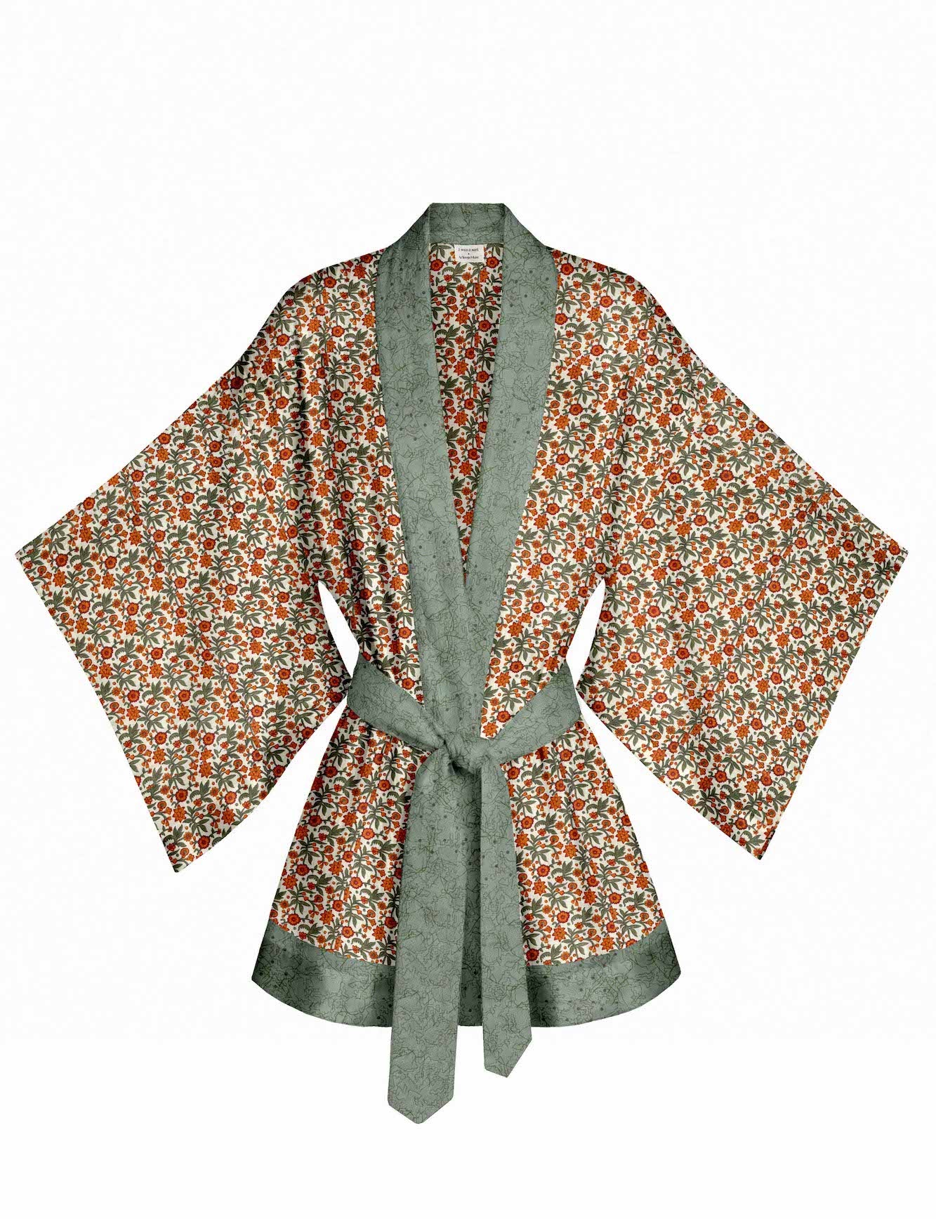 One Of A Kind Recyled Sari Kimono #50