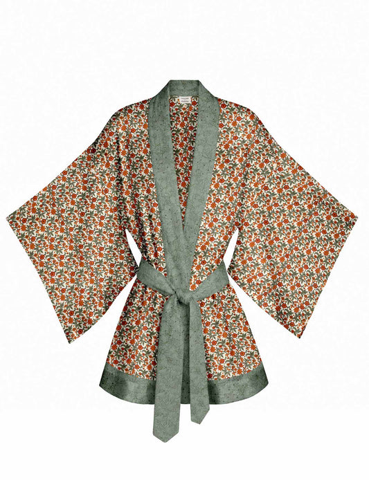 One Of A Kind Recyled Sari Kimono #50