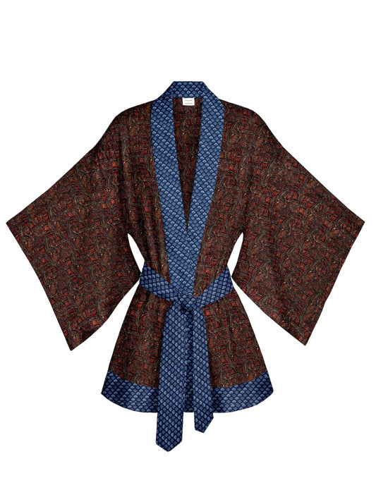 One Of A Kind Recyled Sari Kimono #55