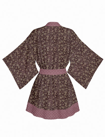 One Of A Kind Recyled Sari Kimono #56