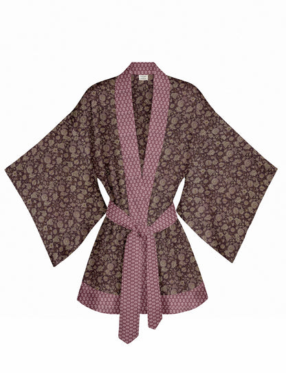 One Of A Kind Recyled Sari Kimono #56