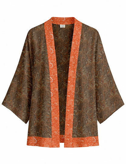 One Of A Kind Recyled Sari Kimono #57
