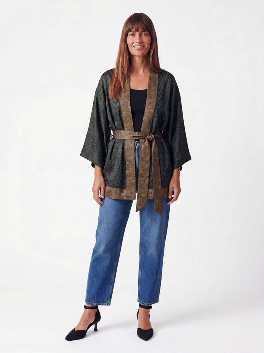 One Of A Kind Recyled Sari Kimono #5