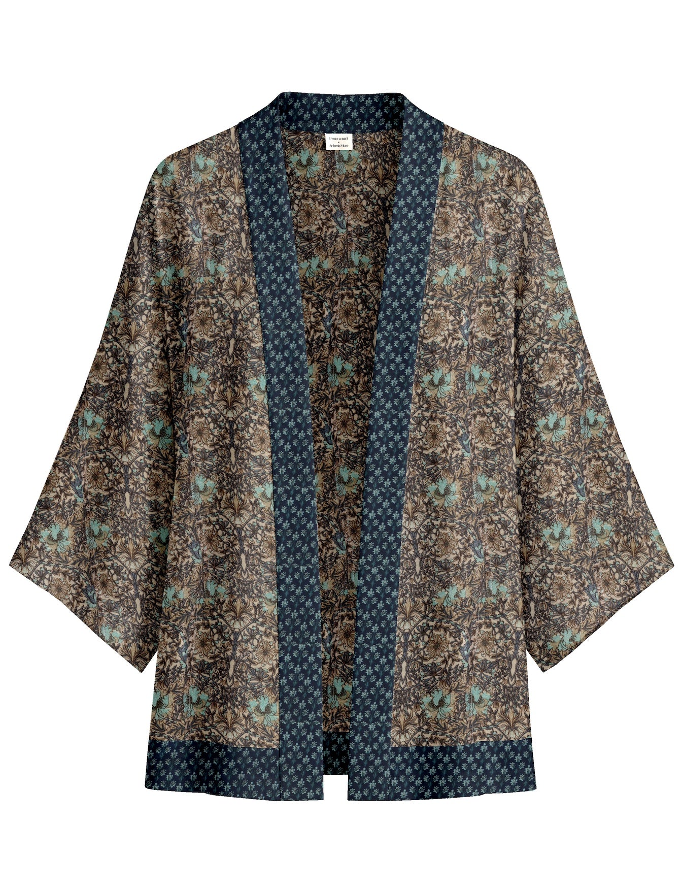 One Of A Kind Recyled Sari Kimono #60