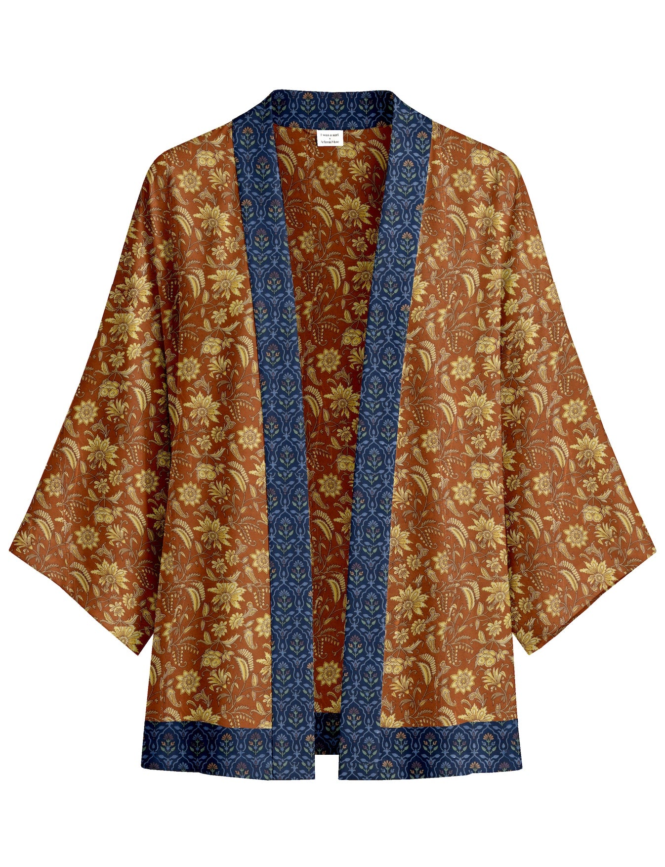 One Of A Kind Recyled Sari Kimono #62