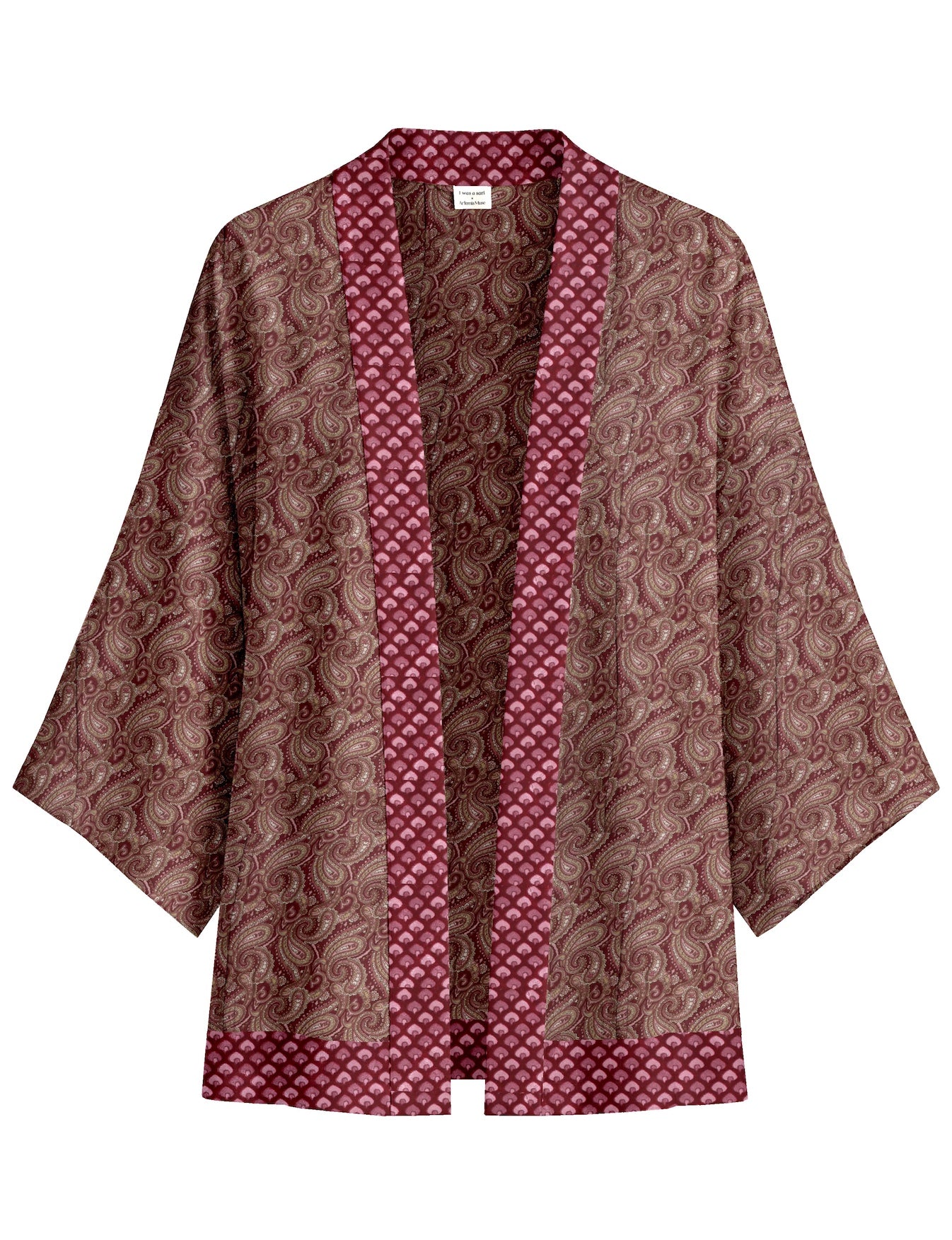 One Of A Kind Recyled Sari Kimono #65