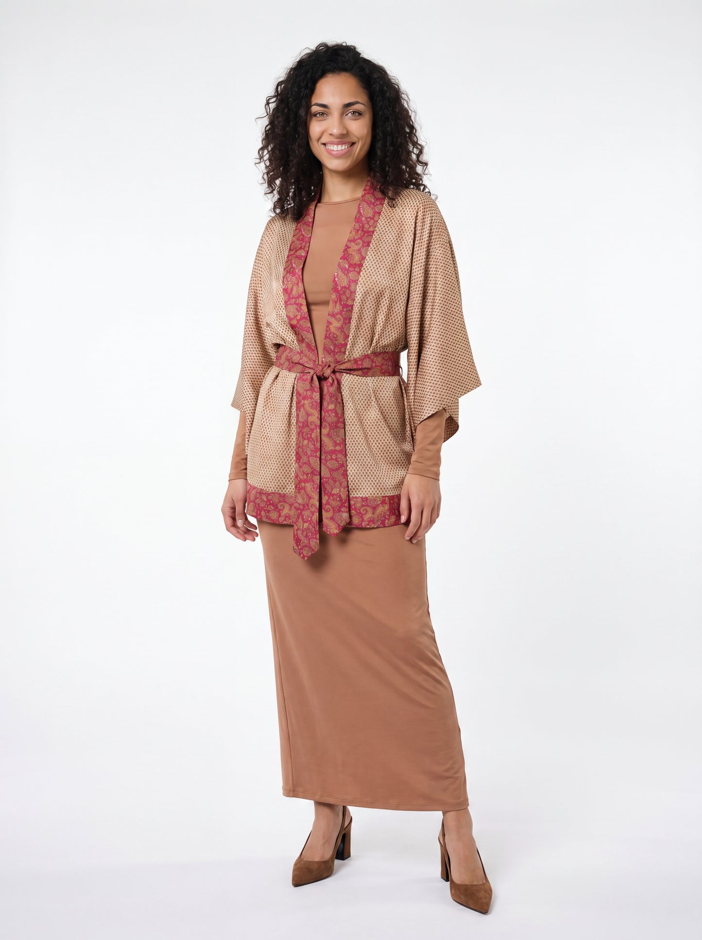 One Of A Kind Recyled Sari Kimono #7