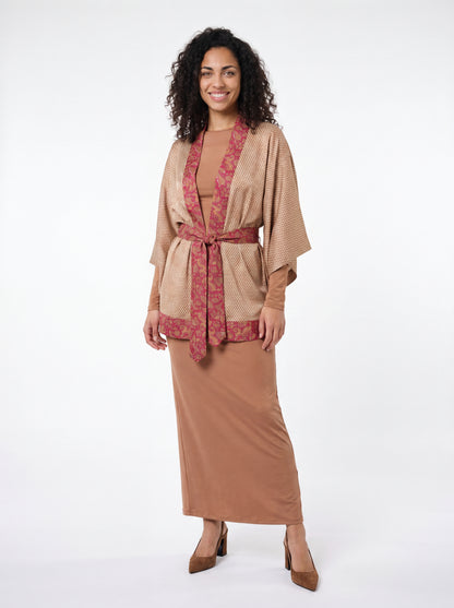 One Of A Kind Recyled Sari Kimono #7