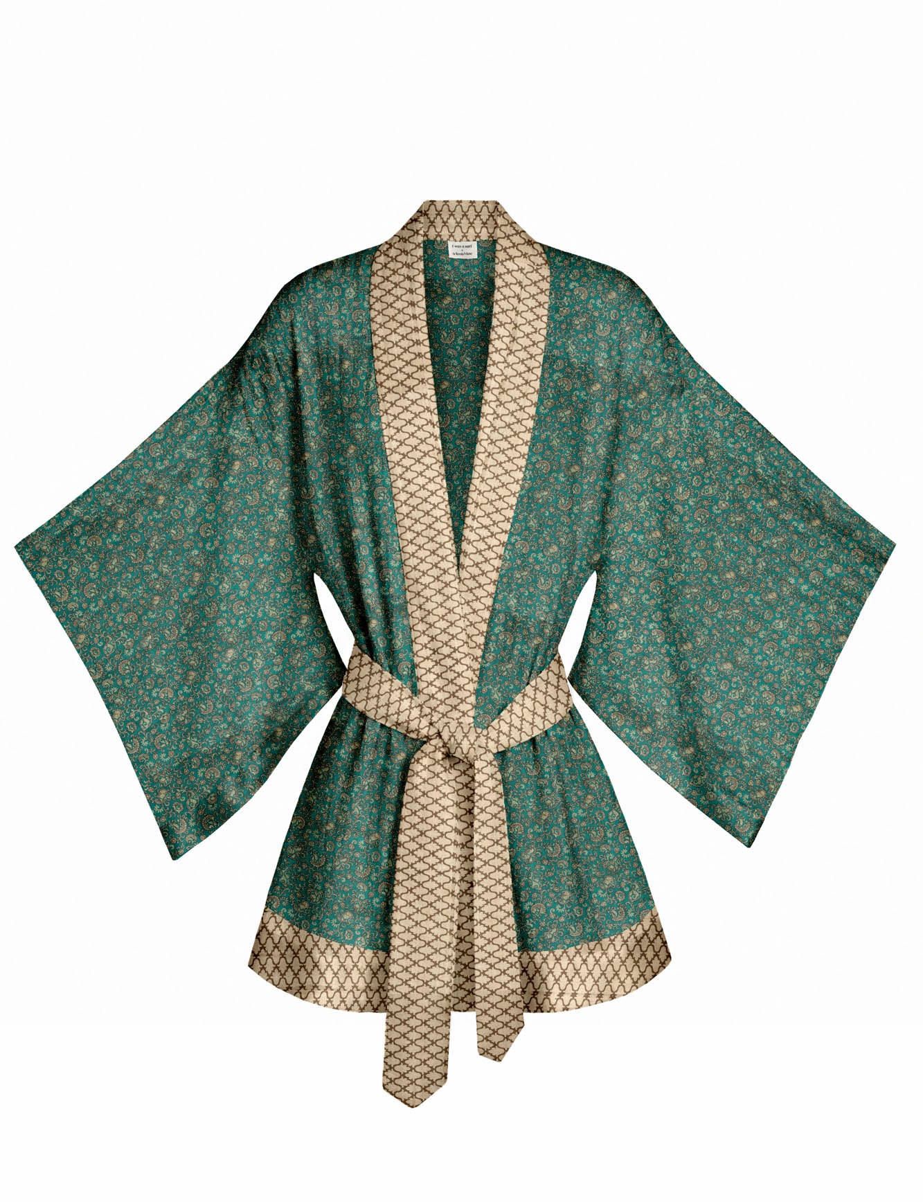 One Of A Kind Recyled Sari Kimono #9