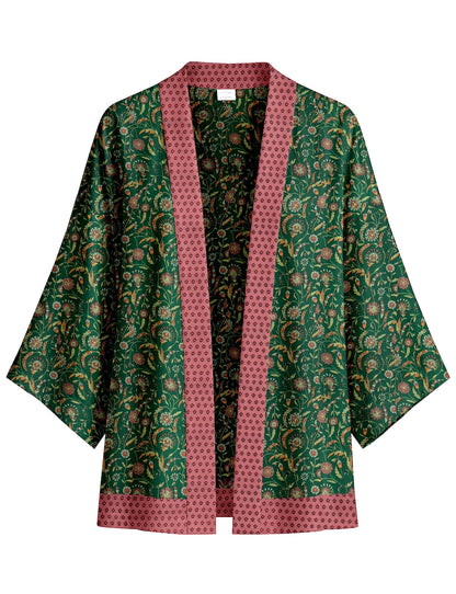 One Of A Kind Recyled Sari Kimono #90