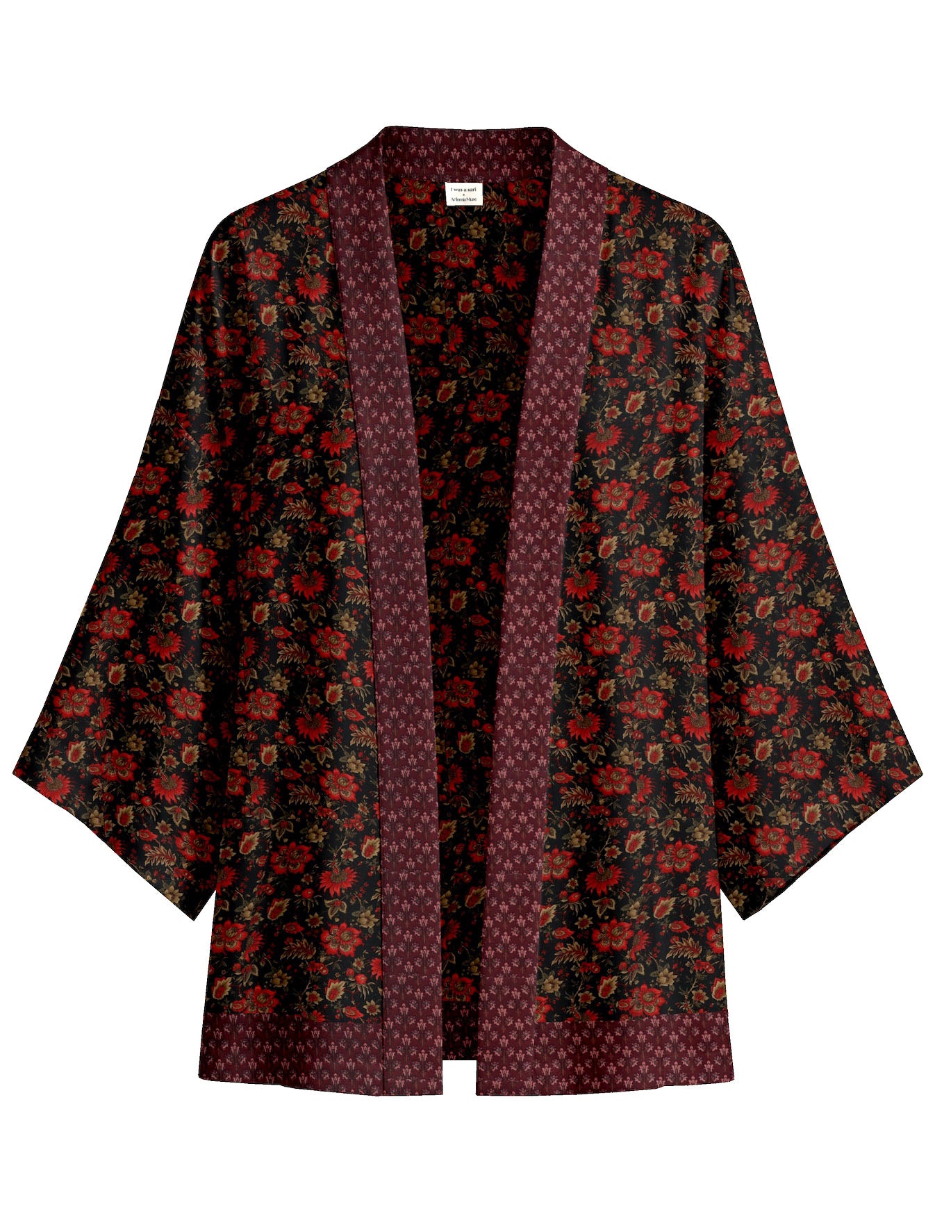 One Of A Kind Recyled Sari Kimono #93