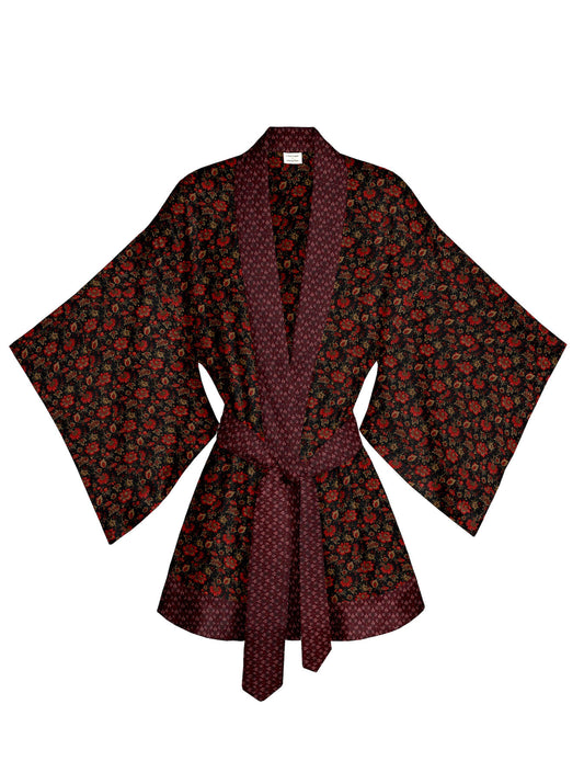 One Of A Kind Recyled Sari Kimono #93