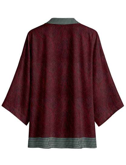 One Of A Kind Recyled Sari Kimono #94