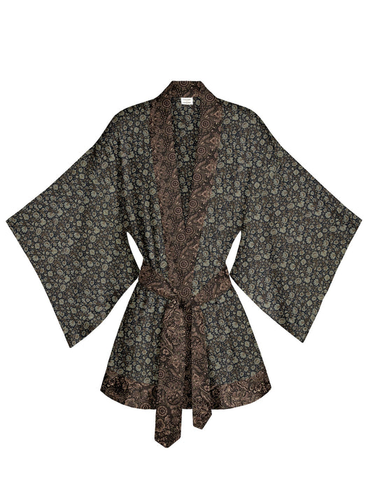 One Of A Kind Recyled Sari Kimono #96