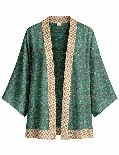 One Of A Kind Recyled Sari Kimono #9