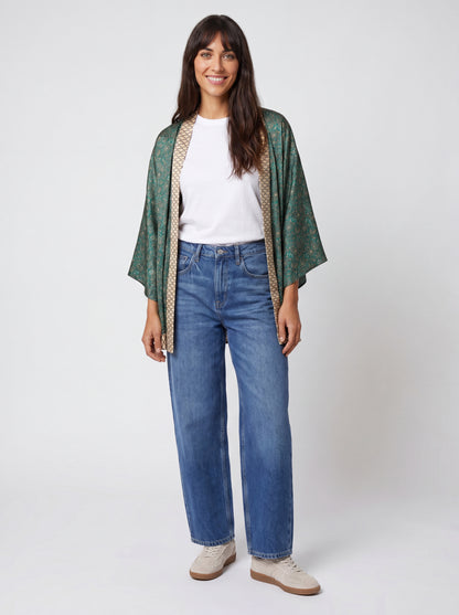 One Of A Kind Recyled Sari Kimono #9