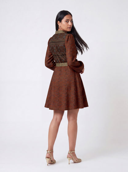 One Of A Kind Recyled Wrap Mini Dress #L10