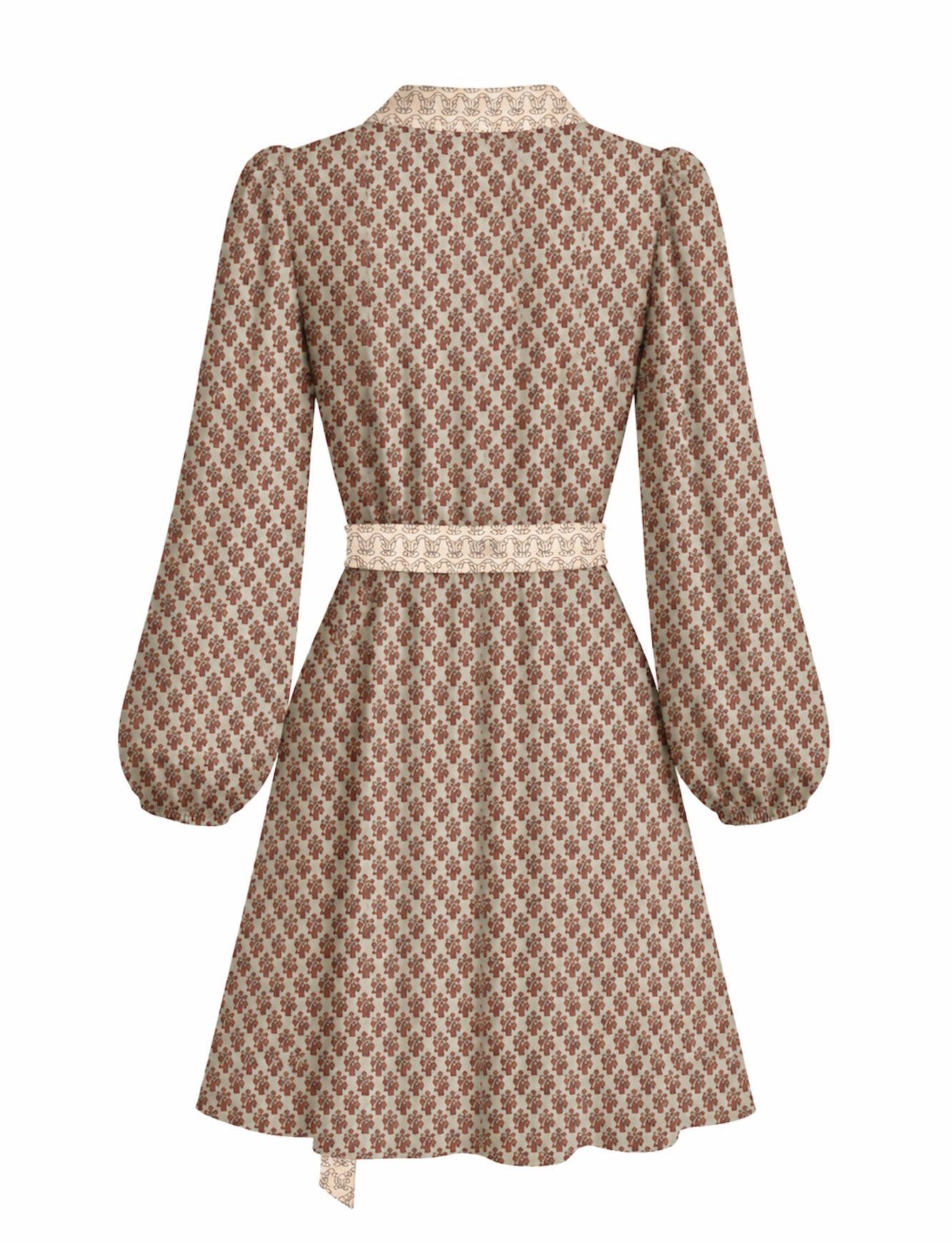 One Of A Kind Recyled Wrap Mini Dress #L11