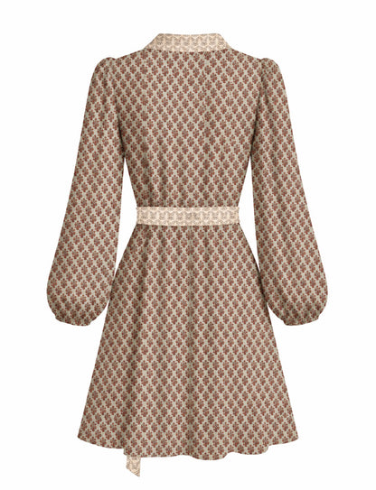 One Of A Kind Recyled Wrap Mini Dress #L11