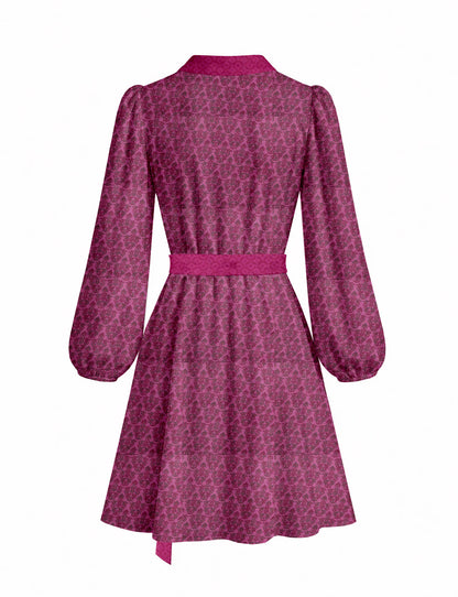 One Of A Kind Recyled Wrap Mini Dress #L20