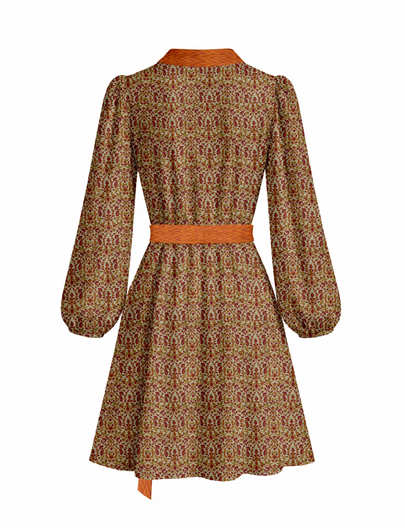 One Of A Kind Recyled Wrap Mini Dress #L3