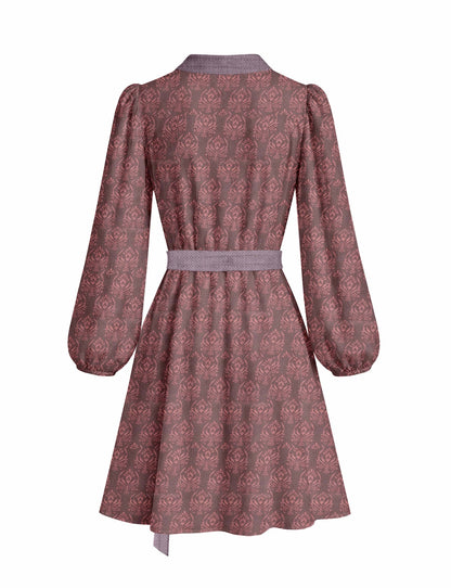 One Of A Kind Recyled Wrap Mini Dress #M12