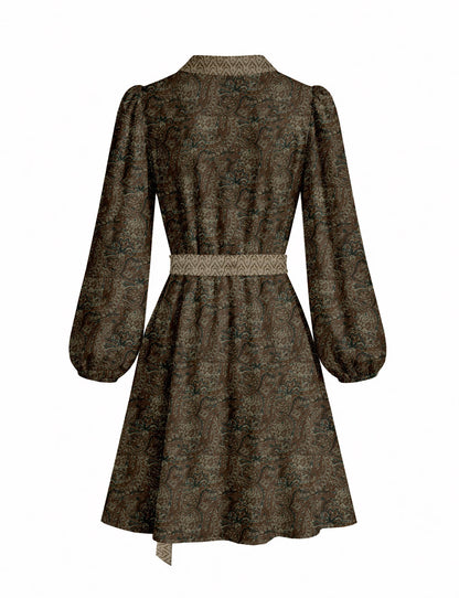 One Of A Kind Recyled Wrap Mini Dress #M18