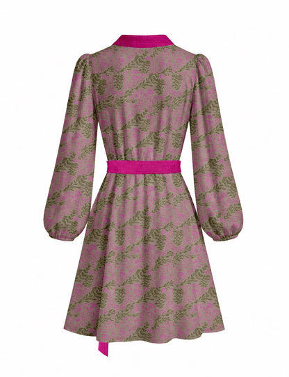 One Of A Kind Recyled Wrap Mini Dress #M23