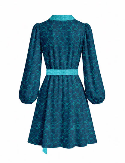 One Of A Kind Recyled Wrap Mini Dress #M24
