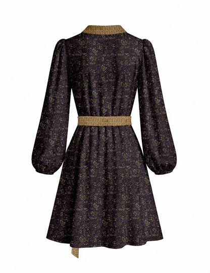 One Of A Kind Recyled Wrap Mini Dress #M25