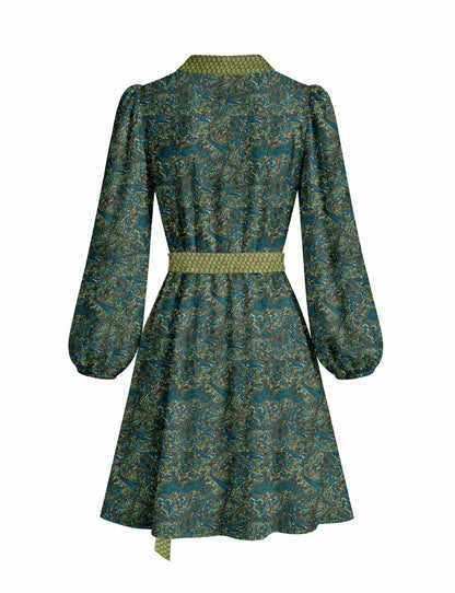 One Of A Kind Recyled Wrap Mini Dress #M26